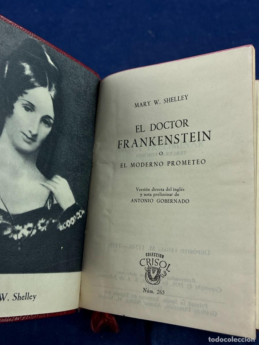 Libri di seconda mano: El Doctor Frankenstein Mary W. Shelley 1959 Aguilar Crisol 265 Piel Editorial Muy Buen Estado