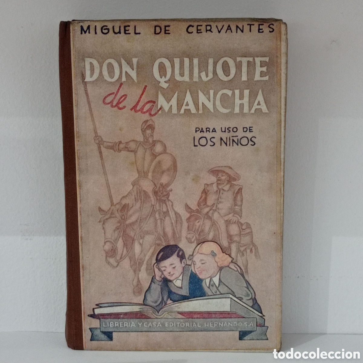 Libros de segunda mano: DON QUIJOTE DE LA MANCHA, PARA USO DE LOS NI&Ntilde;OS (ED. HERNANDO 1948)