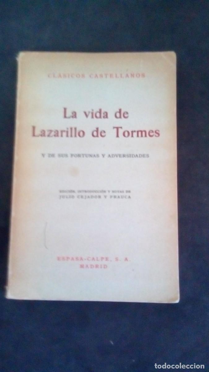 Libros de segunda mano: LA VIDA DE LAZARILLO DE TORMES. CLASICOS CASTELLANOS. ESPASA-CALVE. 1972
