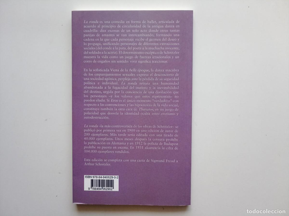 Libros de segunda mano: ARTHUR SCHNITZLER. LA RONDA. LIBROS DE LA VORAGINE. 2012. - Foto 2