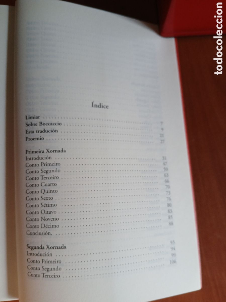 Libros de segunda mano: Decamer&oacute;n. Giovanni Bocaccio. Edici&oacute;n en gallego. - Foto 4