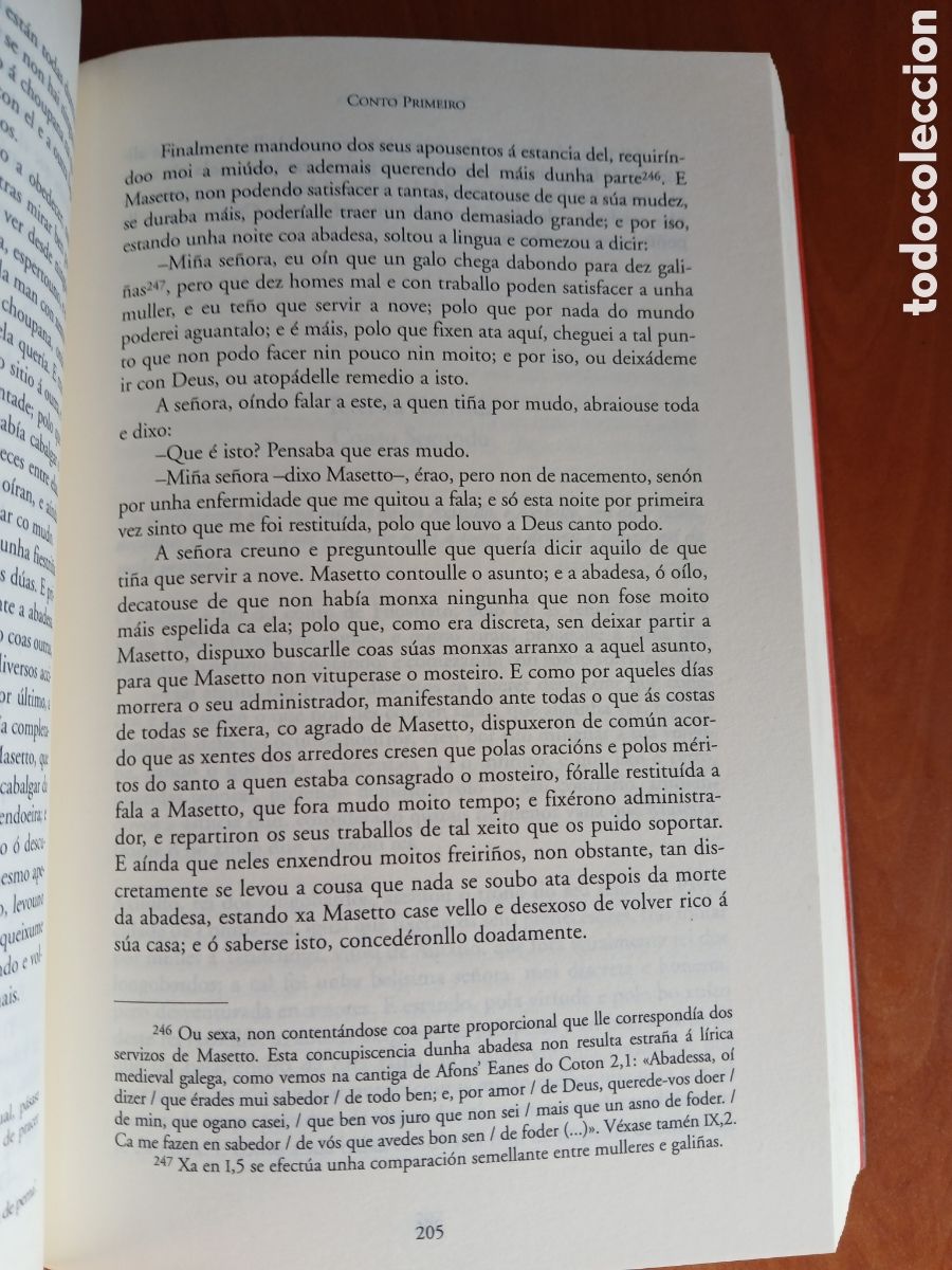 Libros de segunda mano: Decamer&oacute;n. Giovanni Bocaccio. Edici&oacute;n en gallego. - Foto 12