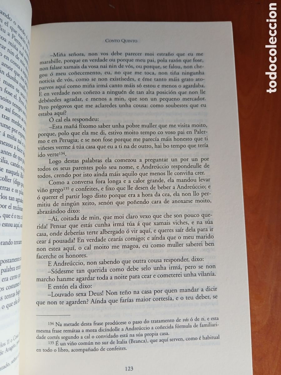 Libros de segunda mano: Decamer&oacute;n. Giovanni Bocaccio. Edici&oacute;n en gallego. - Foto 13