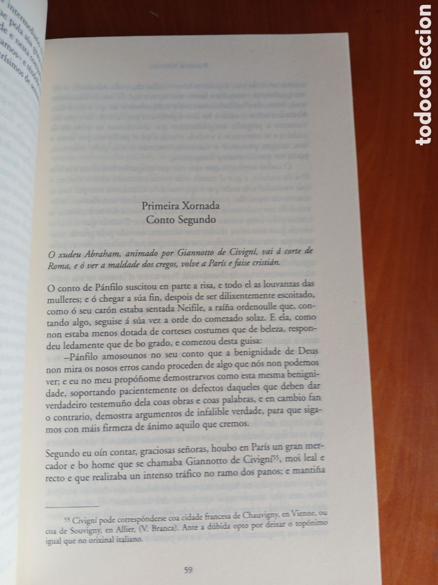 Libros de segunda mano: Decamer&oacute;n. Giovanni Bocaccio. Edici&oacute;n en gallego. - Foto 14