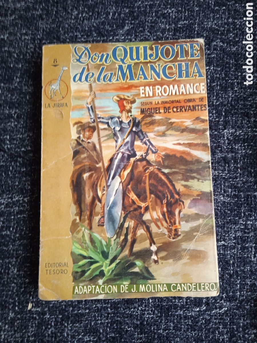 Libros de segunda mano: DON QUIJOTE DE LA MANCHA EN ROMANCE, SEG&Uacute;N LA INMORTAL OBRA DE MIGUEL DE CERVANTES -ED. A&Ntilde;O 1953