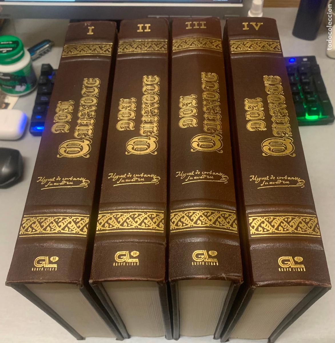 Libros de segunda mano: EL INGENIOSO HIDALGO DON QUIXOTE DE LA MANCHA / EN 4 TOMOS / EDICI&Oacute;N FACSIMILAR - ED. OLIMPO 1992