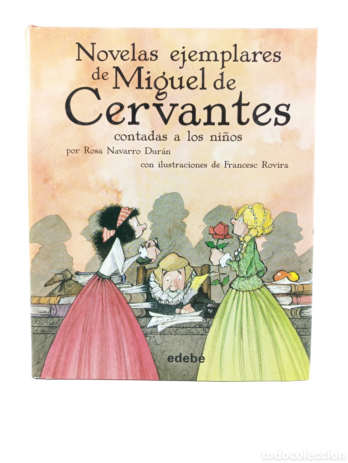 Libros de segunda mano: Novelas ejemplares de Miguel de Cervantes contadas a los ni&ntilde;os por Rosa Navarro. Edeb&eacute;, 2008.