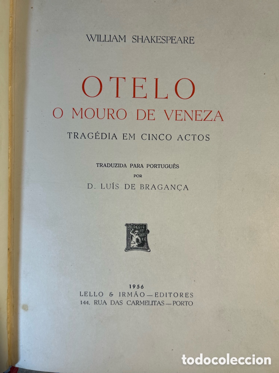Libros de segunda mano: OTELO O MOURO DE VENEZA - SHAKESPEARE - A5 - Foto 5