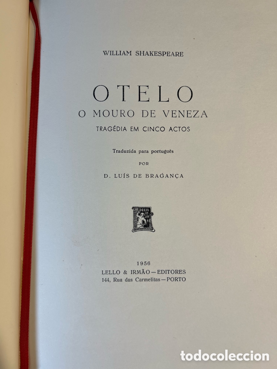 Libros de segunda mano: OTELO O MOURO DE VENEZA - SHAKESPEARE - A5 - Foto 6