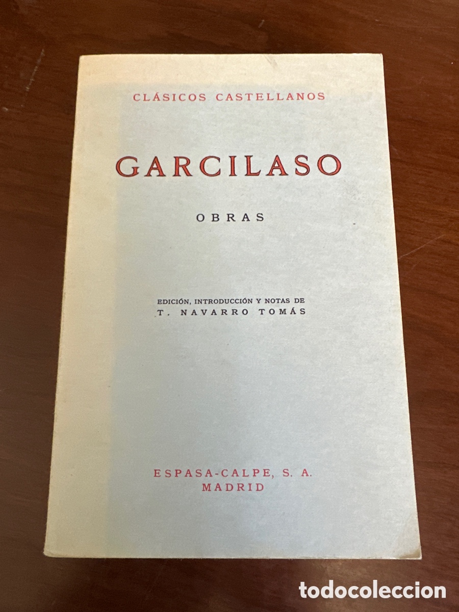 Libros de segunda mano: Garcilaso. Obras. Cl&aacute;sicos Castellanos. Espasa-Calpe 1973