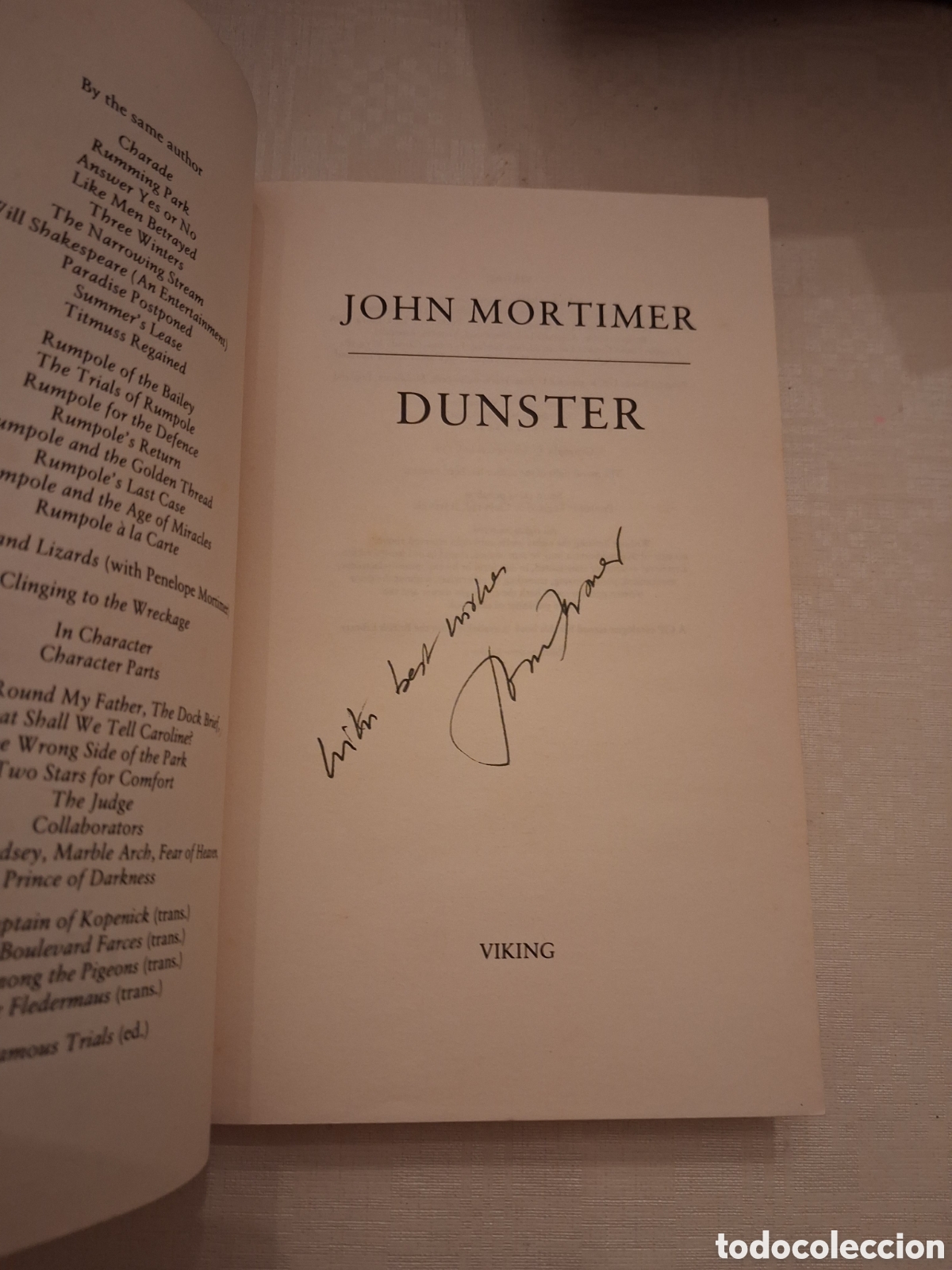 Libros de segunda mano: Dunster, John Mortimer (with author's inscription)