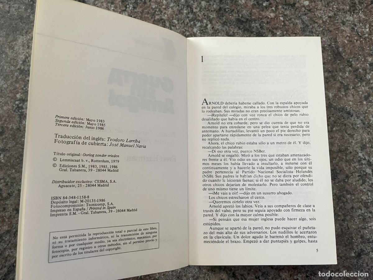 Libros de segunda mano: Guerra Sin Amigos, 3a edici&oacute;n de junio de 1986 - Foto 4