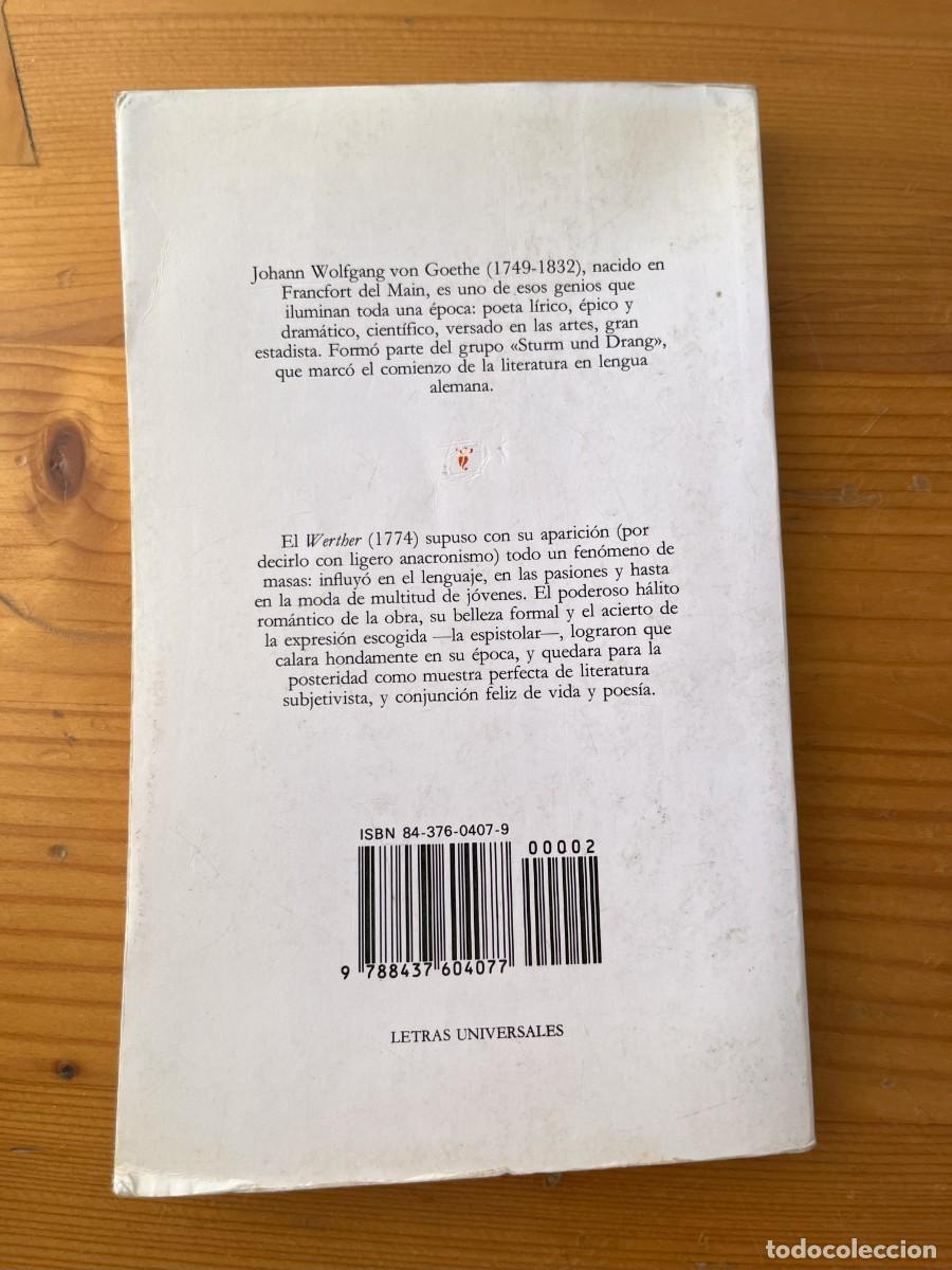 Libros de segunda mano: Las desventuras del joven Werther - Foto 2