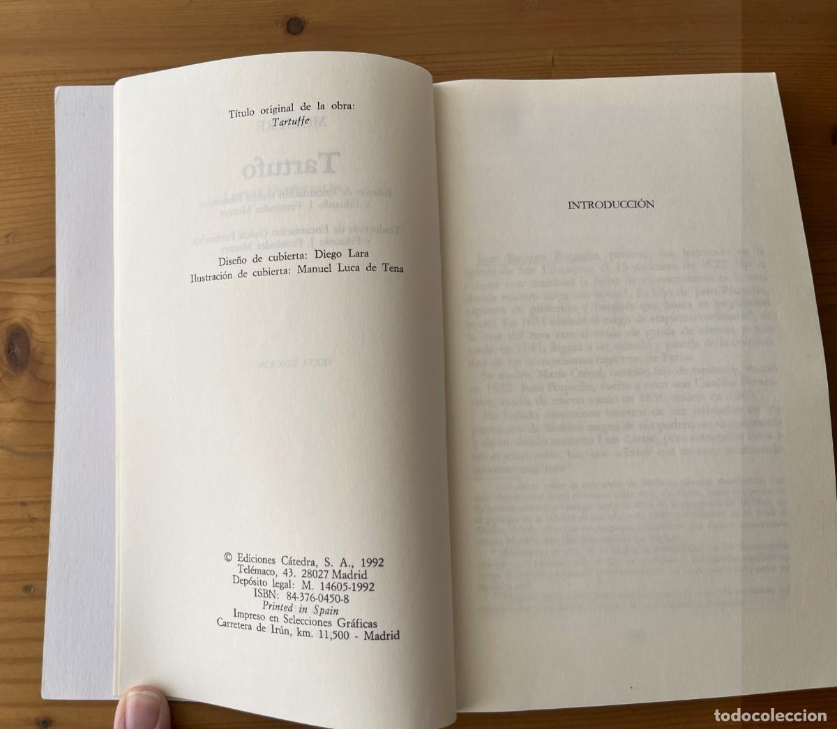 Libros de segunda mano: Tartufo, de Moli&egrave;re. Editorial C&aacute;tedra - Foto 4