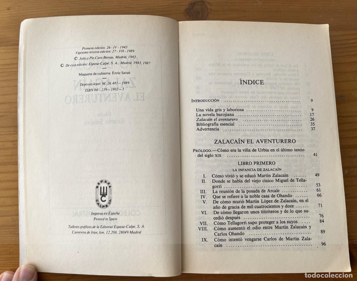 Libros de segunda mano: Zalaca&iacute;n el Aventurero, de P&iacute;o Baroja - Colecci&oacute;n Austral - Foto 3