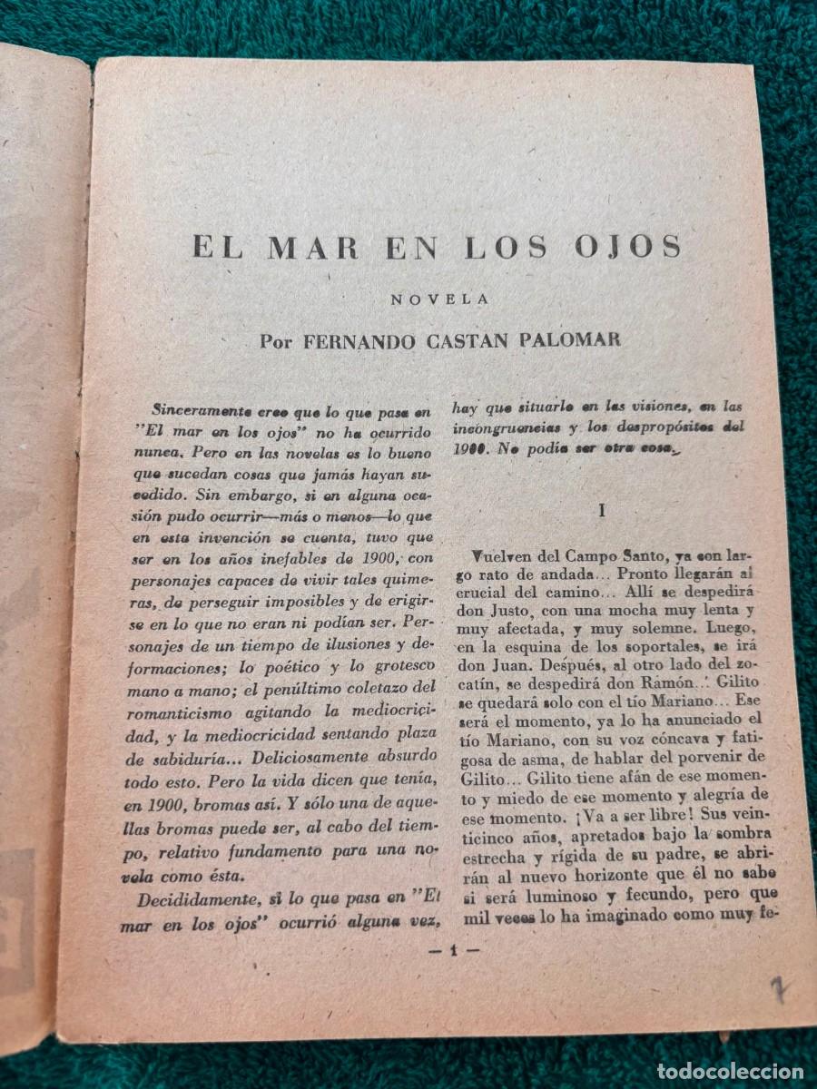 Libros de segunda mano: El mar en los ojos - F. Castan Palomar - Foto 3