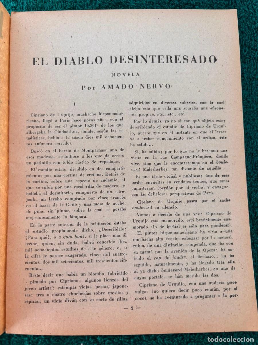 Libros de segunda mano: El diablo desinteresado _ Amado Nervo - Foto 3