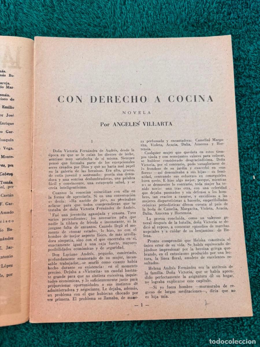 Libros de segunda mano: Con derecho a cocina - Angeles Villarta - Foto 3