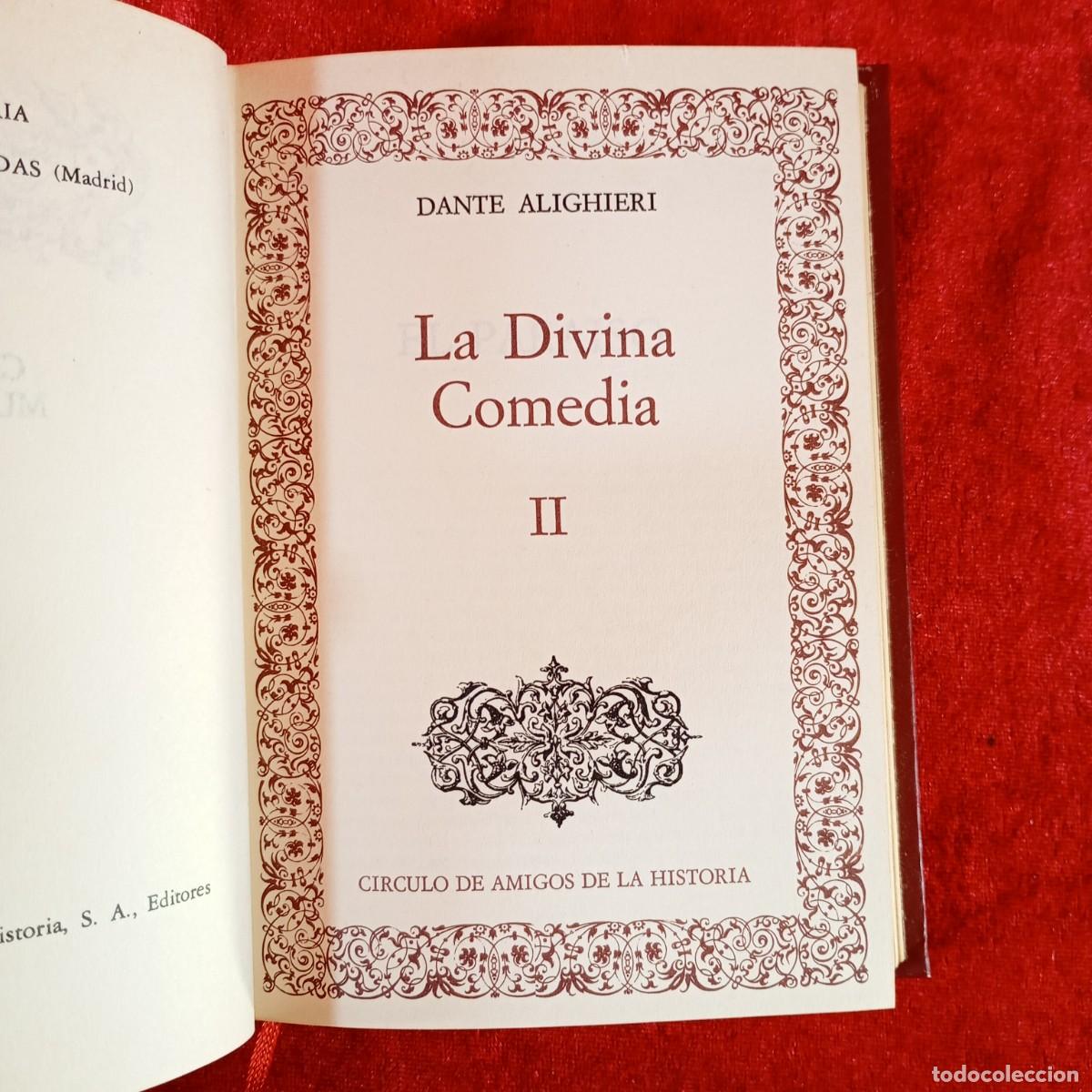 Libros de segunda mano: LA DIVINA COMEDIA II - DANTE ALIGHIERI - CIRCULO DE AMIGOS DE LA HISTORIA - 1979 / 220