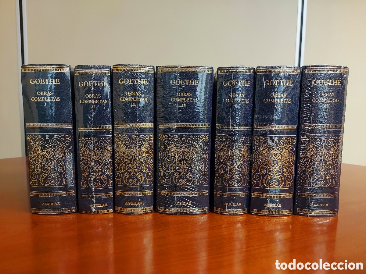 Libros de segunda mano: Goethe, Obras Completas Aguilar. 7 tomos (completa). Todos precintados.