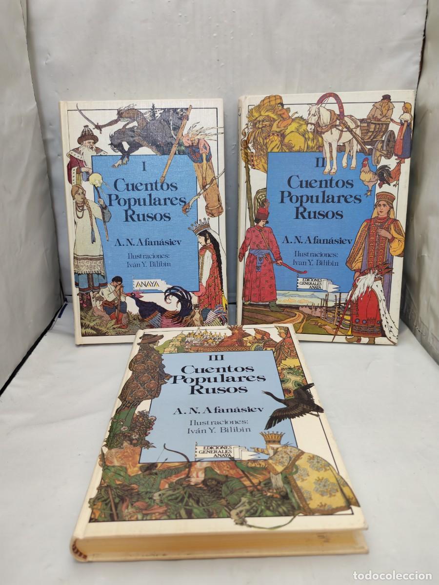 Libri di seconda mano: CUENTOS POPULARES RUSOS, Tomos I, II y III (Obra completa en 3 tomos tapa dura, Colecci&oacute;n: Laur&iacute;n)