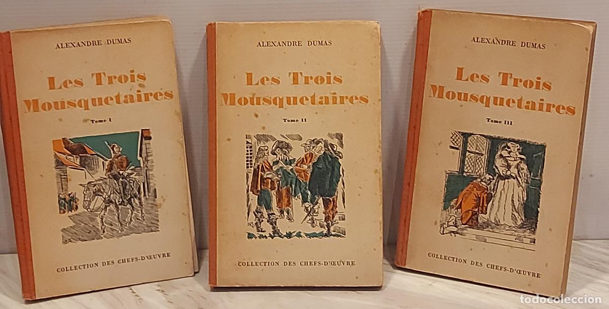 Libros de segunda mano: LES TROIS MOUSQUETAIRES | ALEXANDRE DUMAS | 3 TOMOS | GINEBRA 1944 | EDICI&Oacute;N FRANCESA