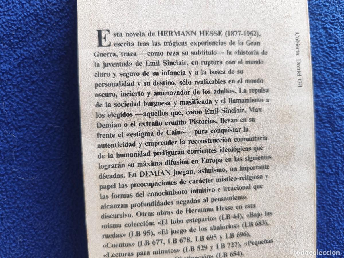 Libros de segunda mano: Demian Hermann Hesse Ed. Alianza Editorial 1982 - Foto 4