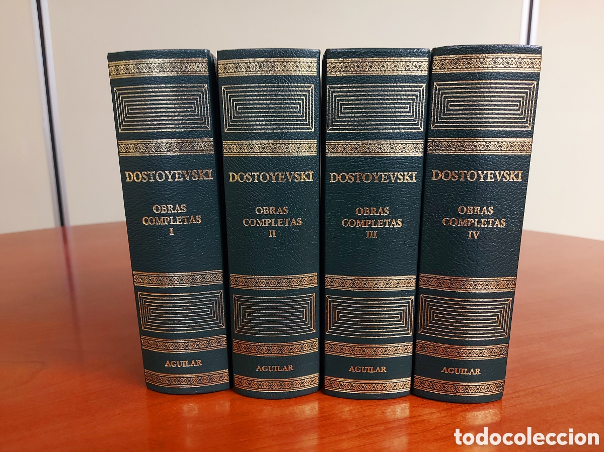 Libros de segunda mano: Obras Completas de Dostoyevski. 4 tomos: I, II, III y IV. Aguilar, 2003.