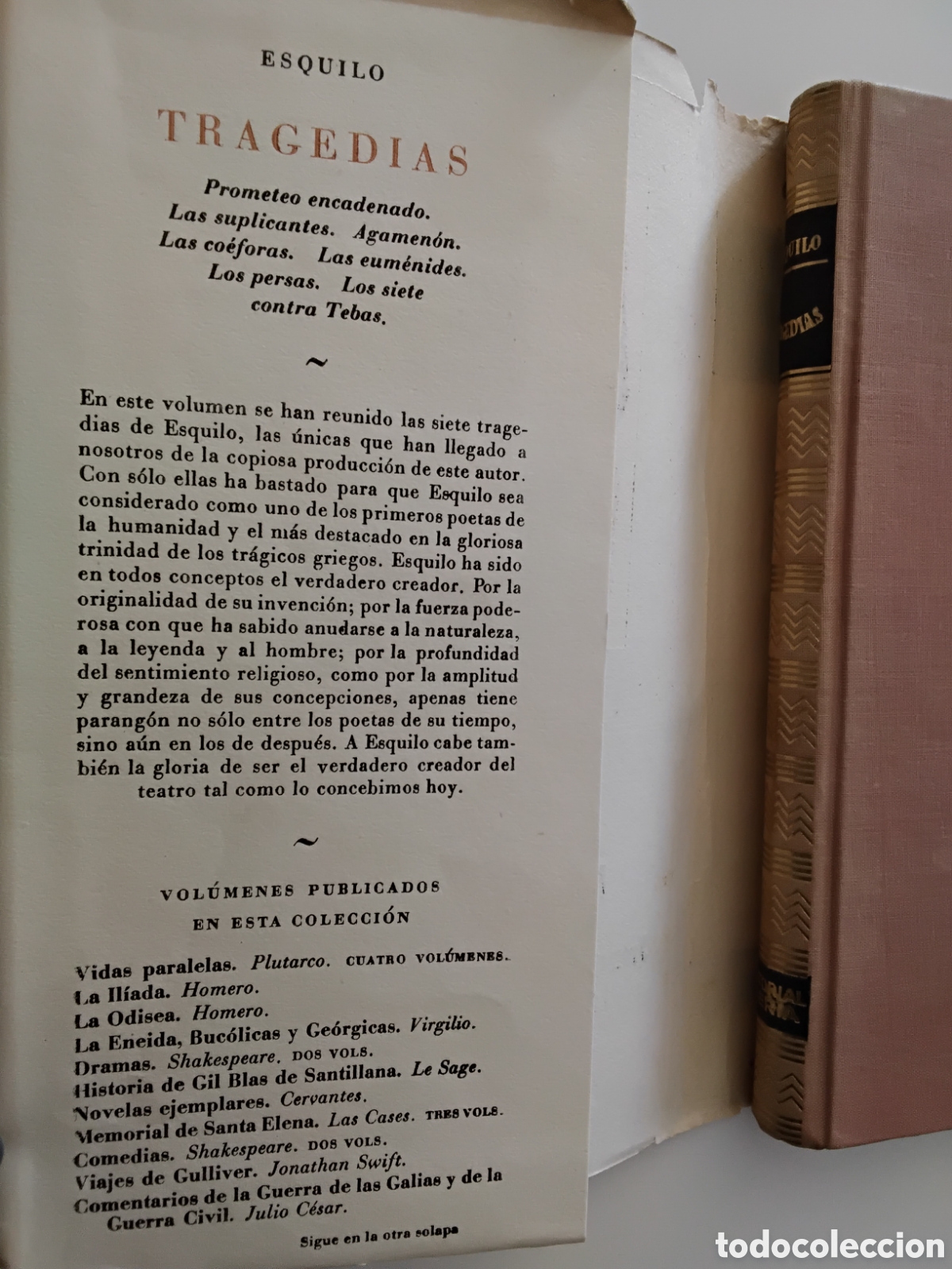 Libros de segunda mano: ESQUILO &ndash; TRAGEDIAS &ndash; EDITORIAL IBERIA / OBRAS MAESTRAS &ndash; 1955 - Foto 3