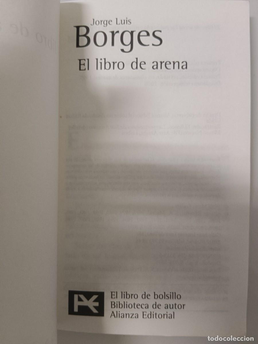 Libros de segunda mano: EL LIBRO DE ARENA JORGE LUIS BORGES - Foto 5