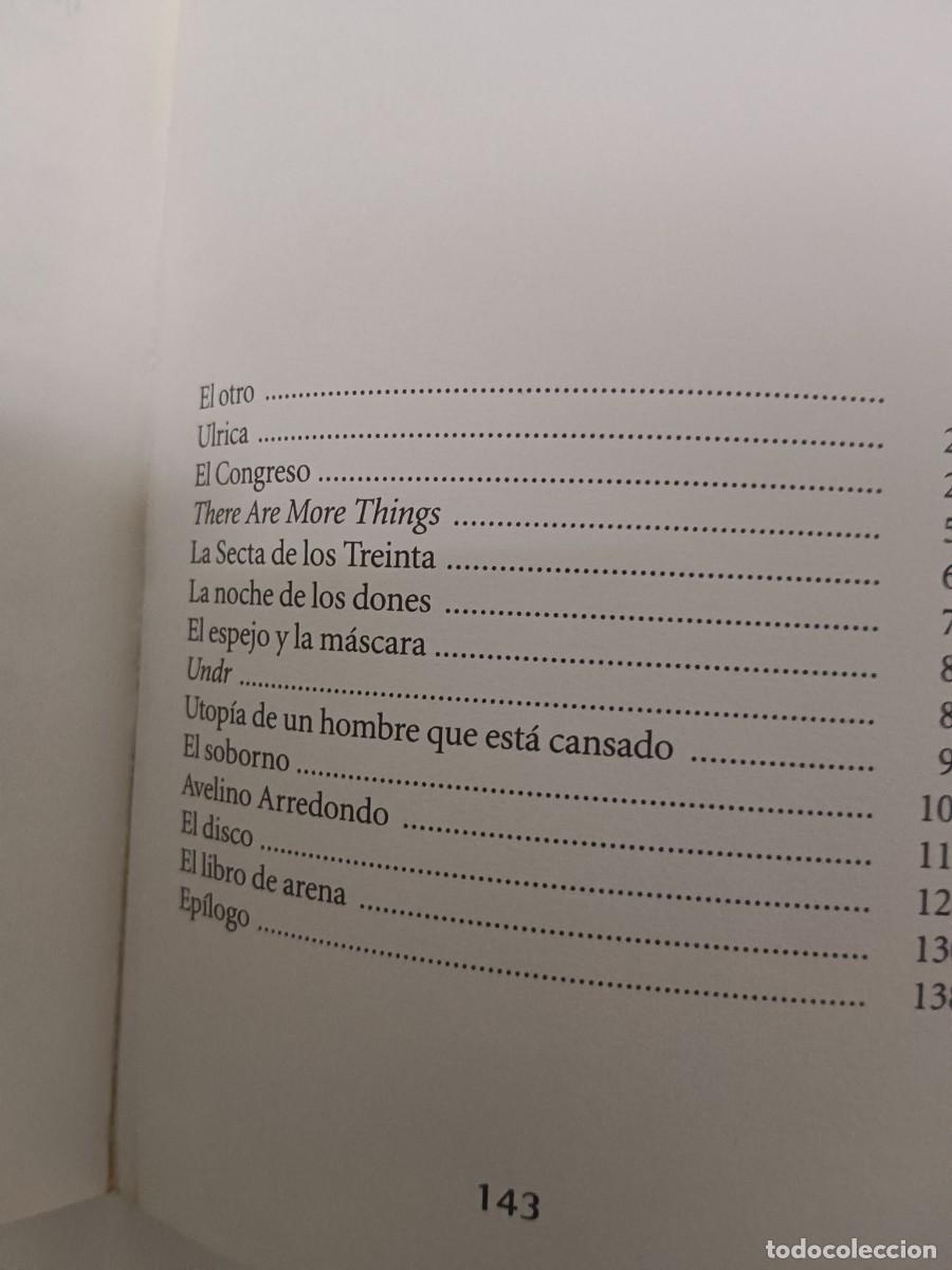 Libros de segunda mano: EL LIBRO DE ARENA JORGE LUIS BORGES - Foto 8