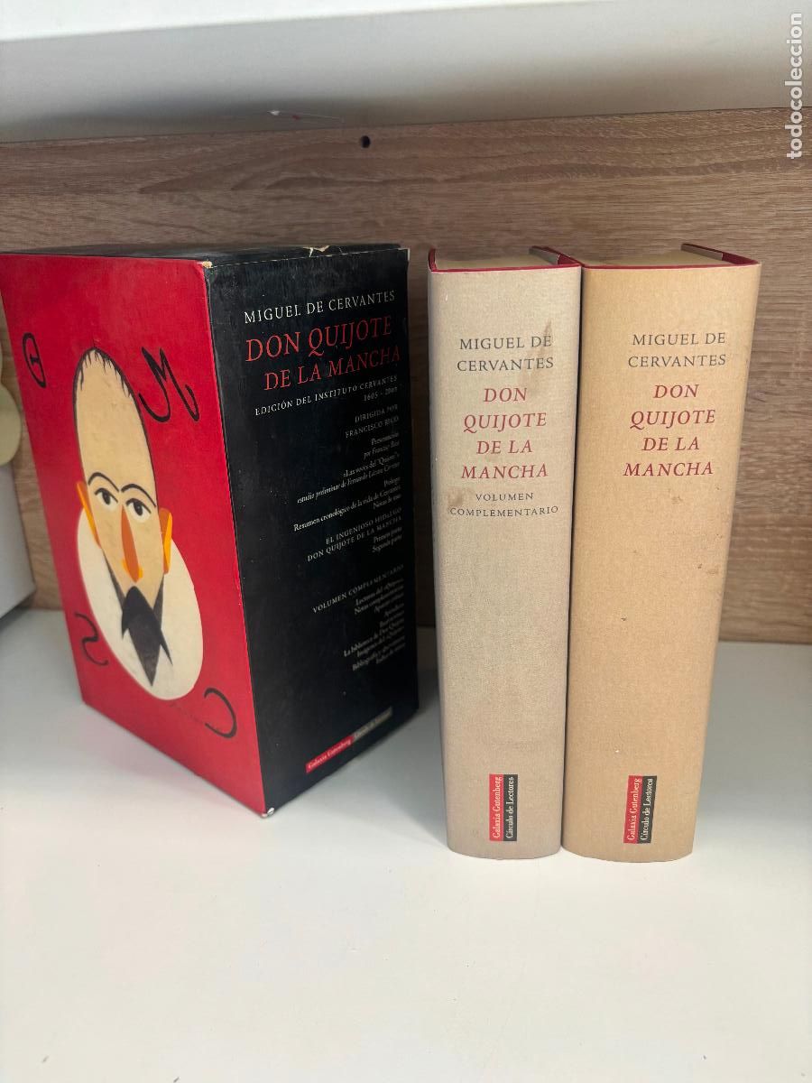 Libros de segunda mano: ESTUCHE DOS TOMOS DON QUIJOTE DE LA MANCHA MIGUEL DE CERVANTES GALAXIA GUTENBERG 2004 CIRCULO