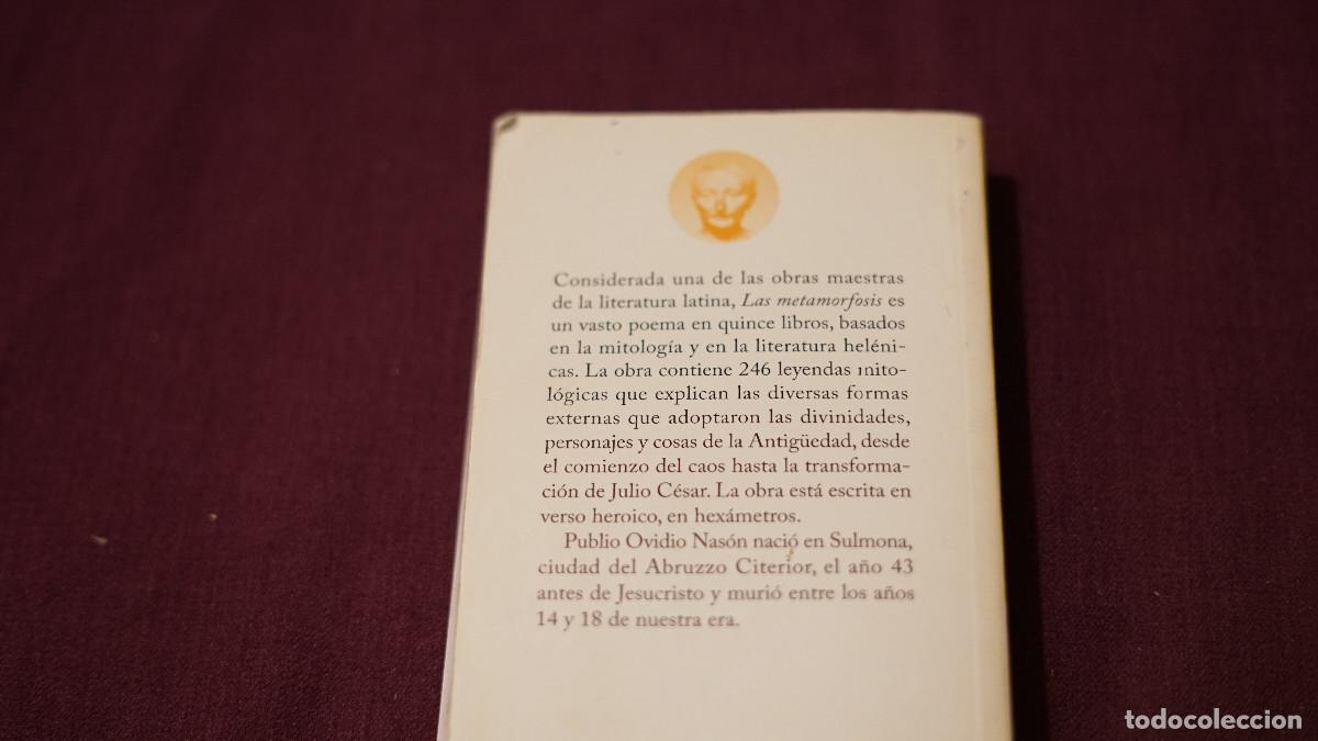 Libros de segunda mano: Ovidio - Las metam&oacute;rfosis - Juventud 2014 - Foto 3