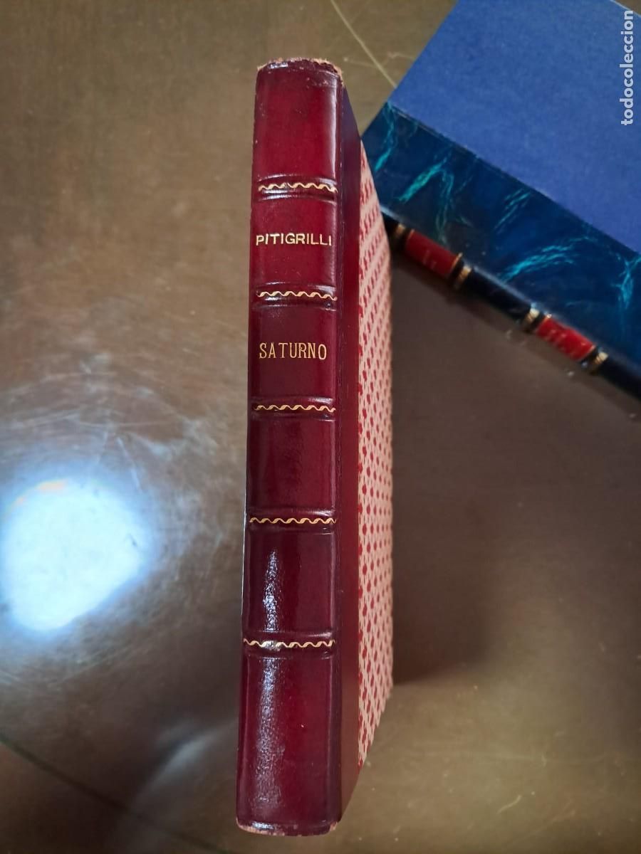 Libros de segunda mano: SATURNO &ndash; PITIGRILLI &ndash; EDICI&Oacute;N ITALIANA 1948 &ndash; ENCUADERNACI&Oacute;N EN PIEL ROJA