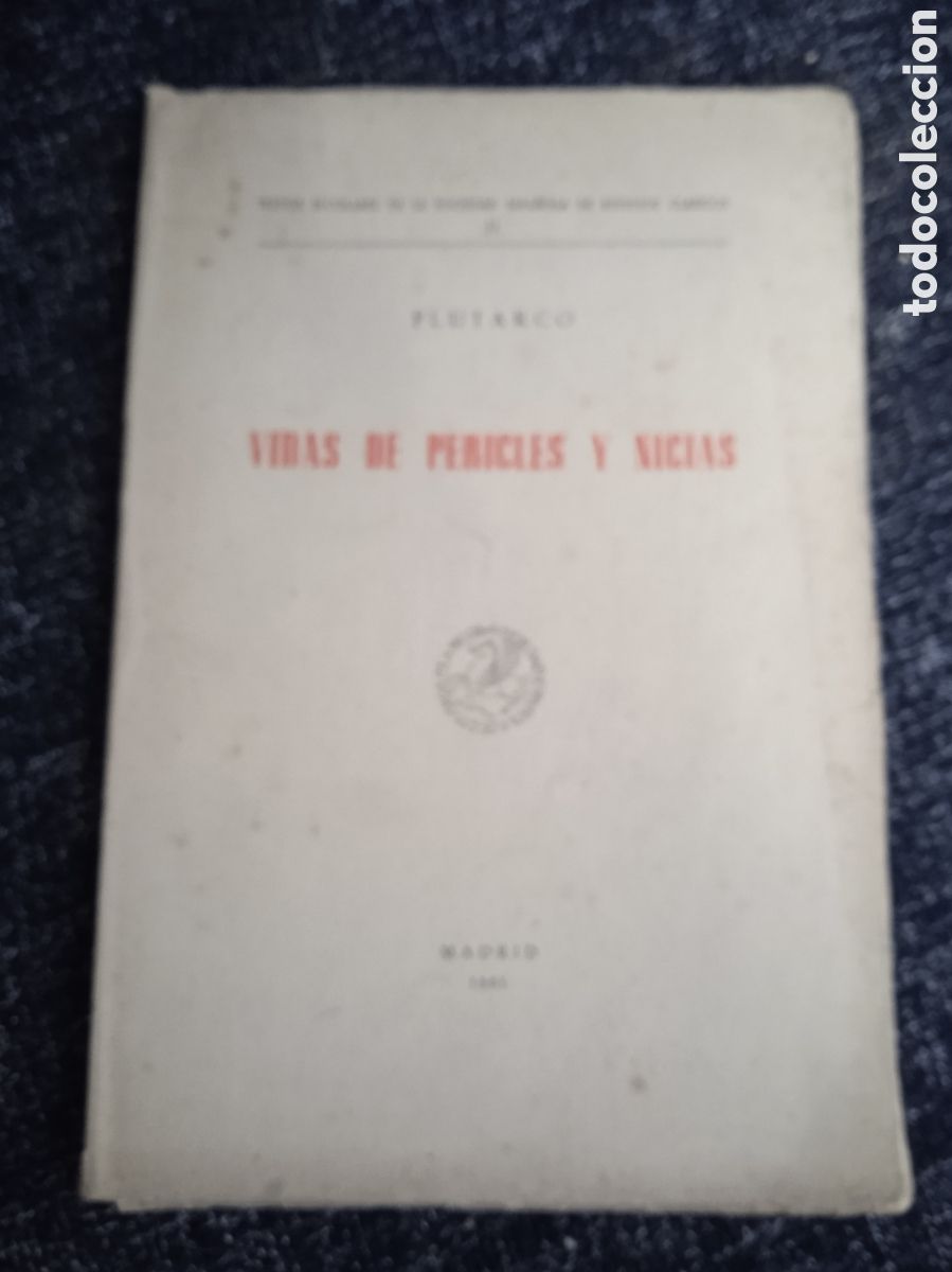 Libros de segunda mano: VIDAS DE PERICLES Y NICIAS / PLUTARCO