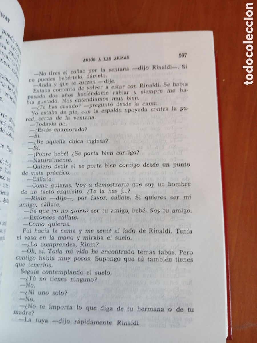 Libros de segunda mano: Obras Selectas. Ernst Hemingway. 2 vol&uacute;menes - Completa. - Foto 8