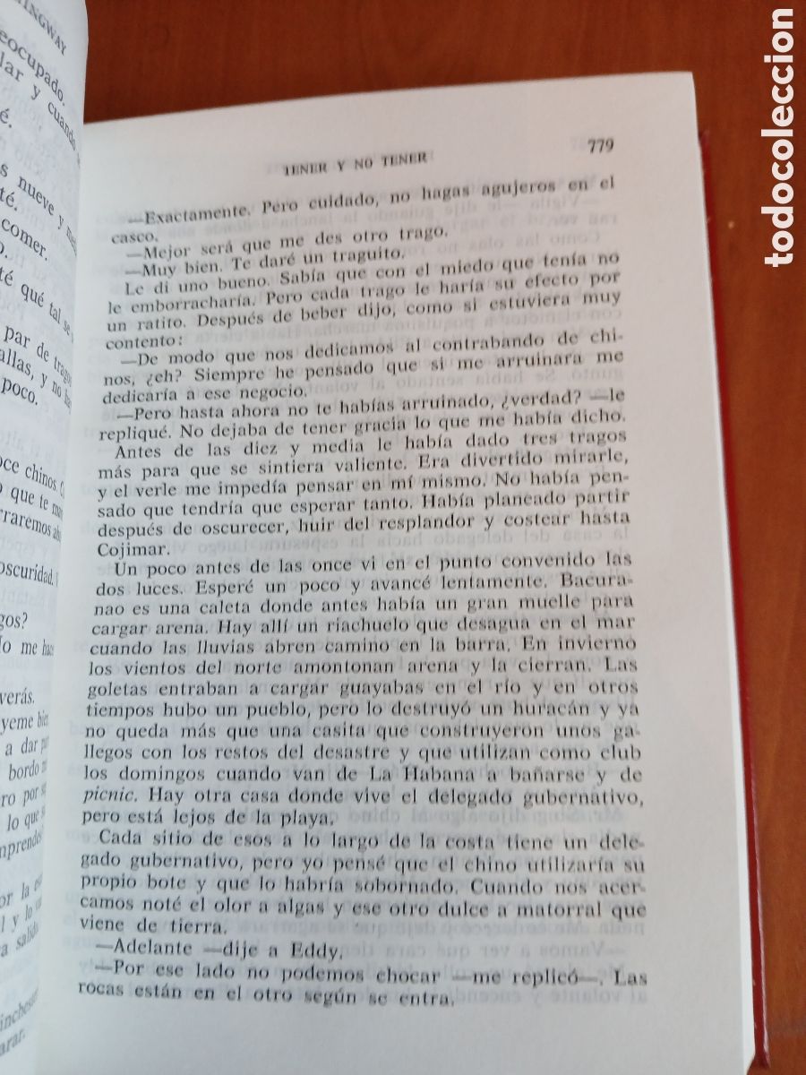 Libros de segunda mano: Obras Selectas. Ernst Hemingway. 2 vol&uacute;menes - Completa. - Foto 9