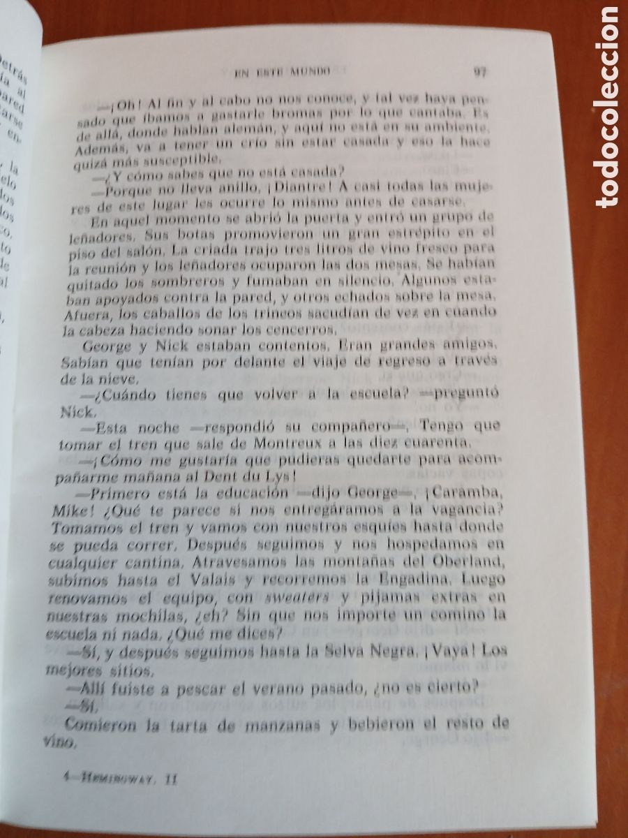 Libros de segunda mano: Obras Selectas. Ernst Hemingway. 2 vol&uacute;menes - Completa. - Foto 11