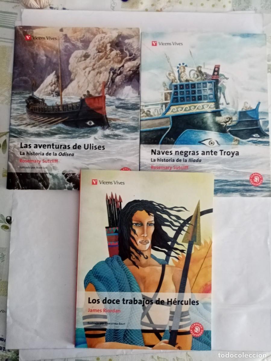 Libros de segunda mano: 3 LIBROS CL&Aacute;SICOS ADAPTADOS . Rosemary Sutcliff y James Riordan ( VICENS VIVES )