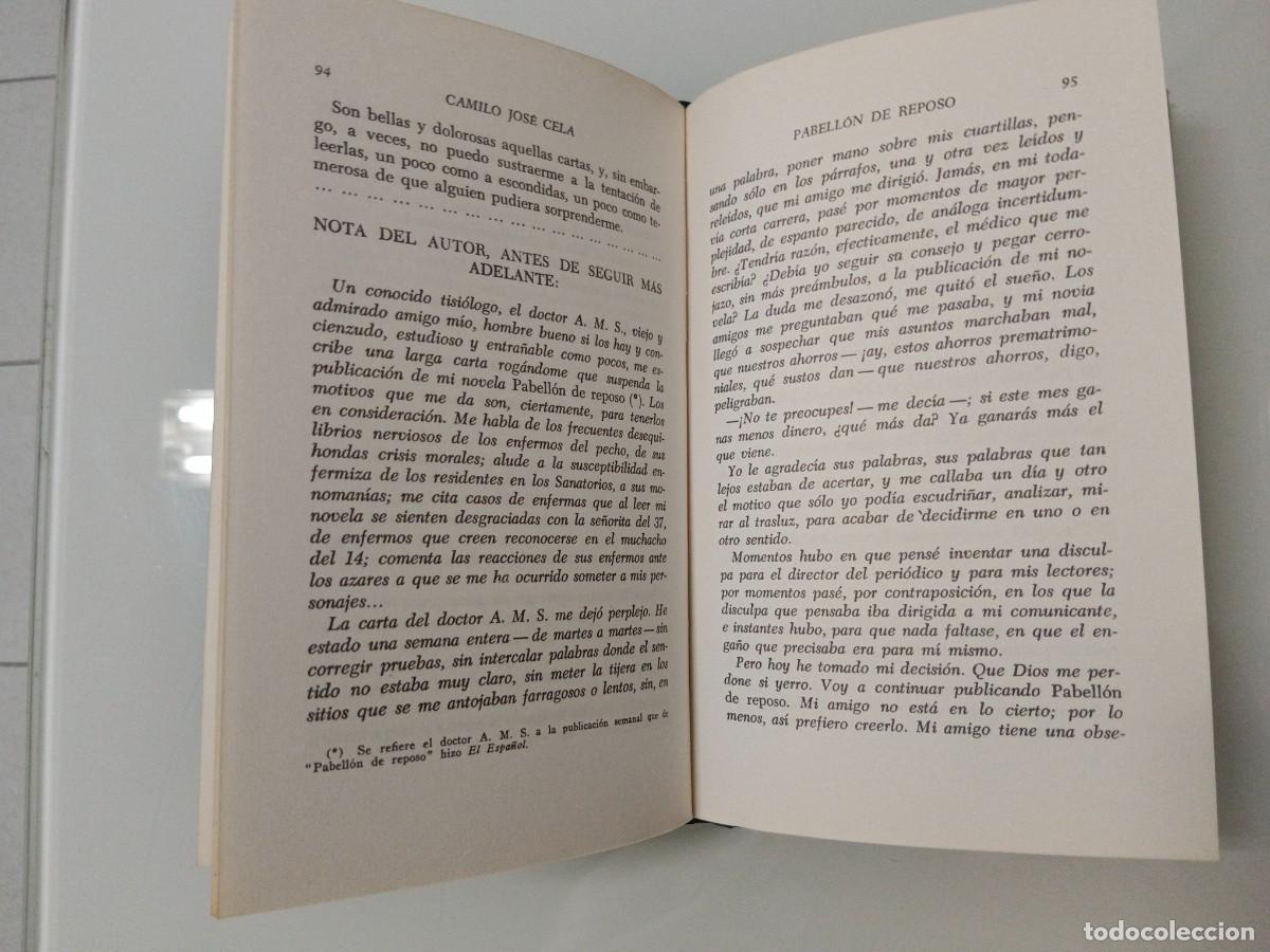 Libros de segunda mano: PABELL&Oacute;N DE REPOSO. CAMILO JOS&Eacute; CELA - Foto 8