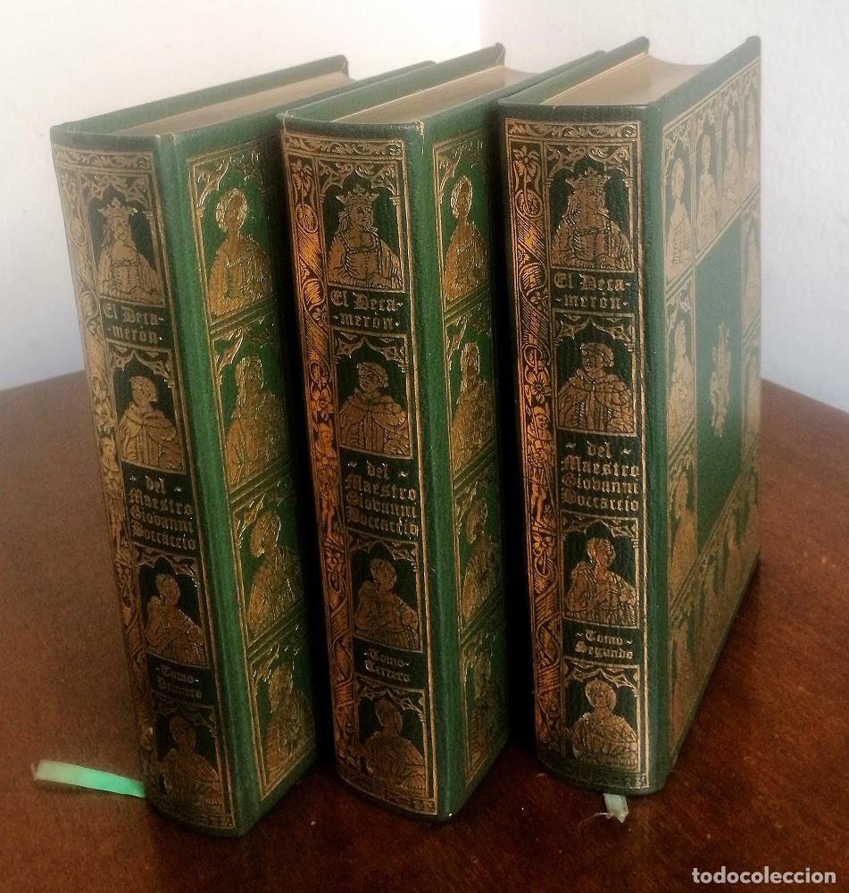 Libros de segunda mano: Boccaccio - El Decameron - C&iacute;rculo Bibli&oacute;filo 3 Tomos (completo) 1975