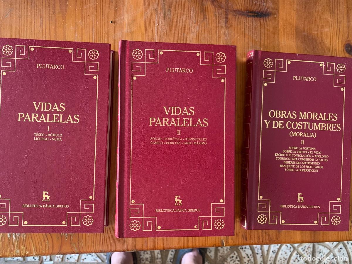 Libros de segunda mano: Lote de 3 libros de Plutarco