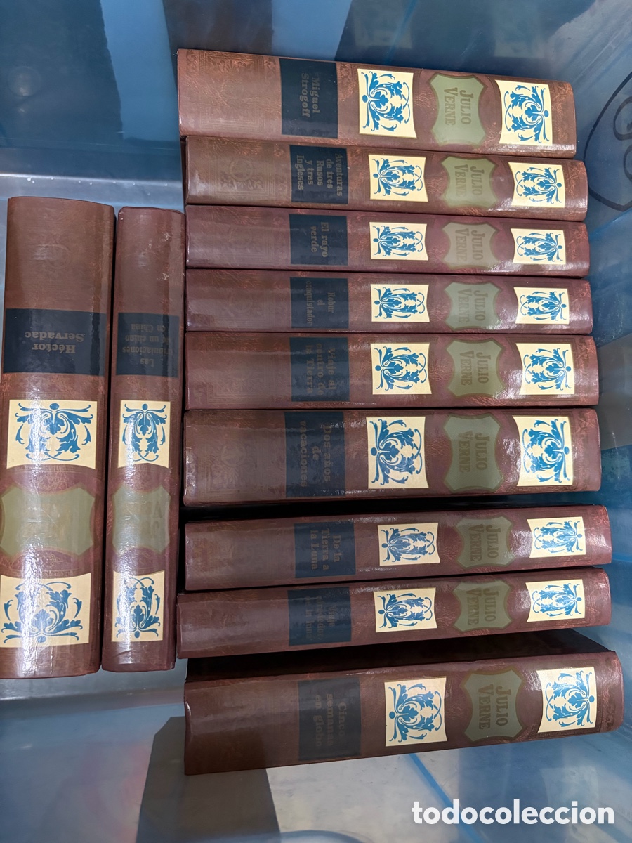 Libros de segunda mano: Edici&oacute;n conmemorativa 175 aniversario Julio Verne 11 tomos