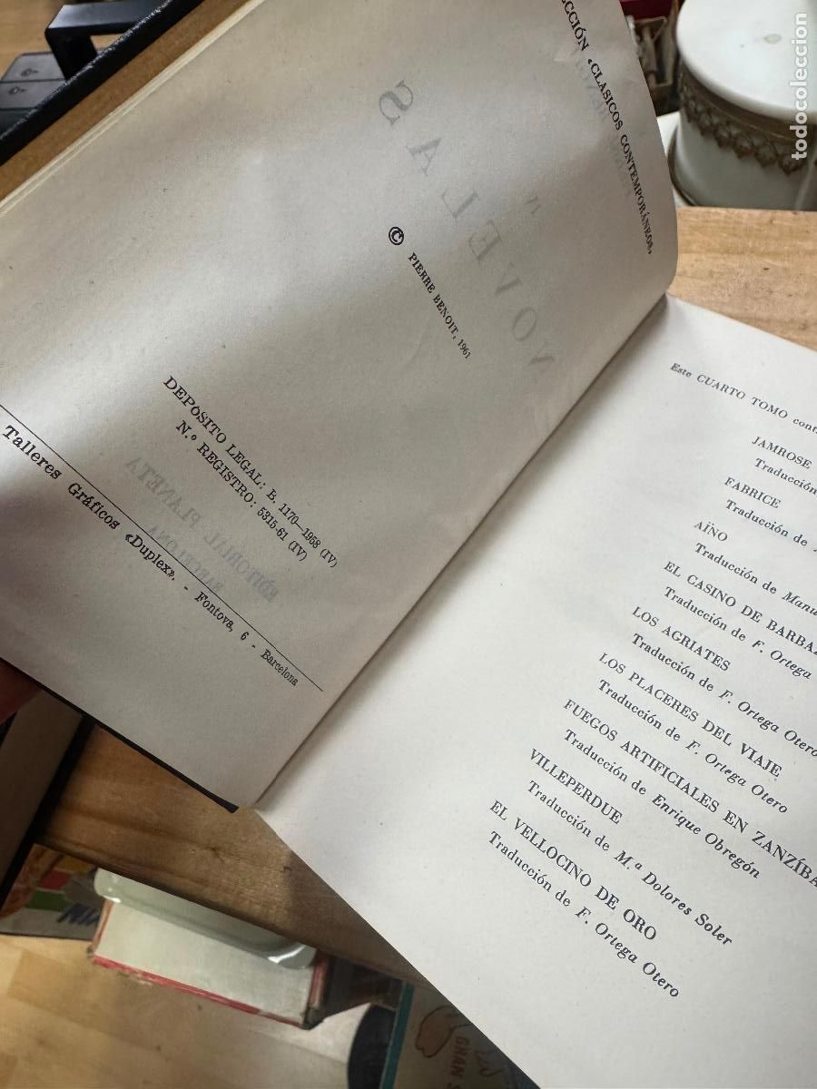 Libros de segunda mano: PIERRE BENOIT NOVELAS COMPLETA 4 TOMOS PLANETA - Foto 14