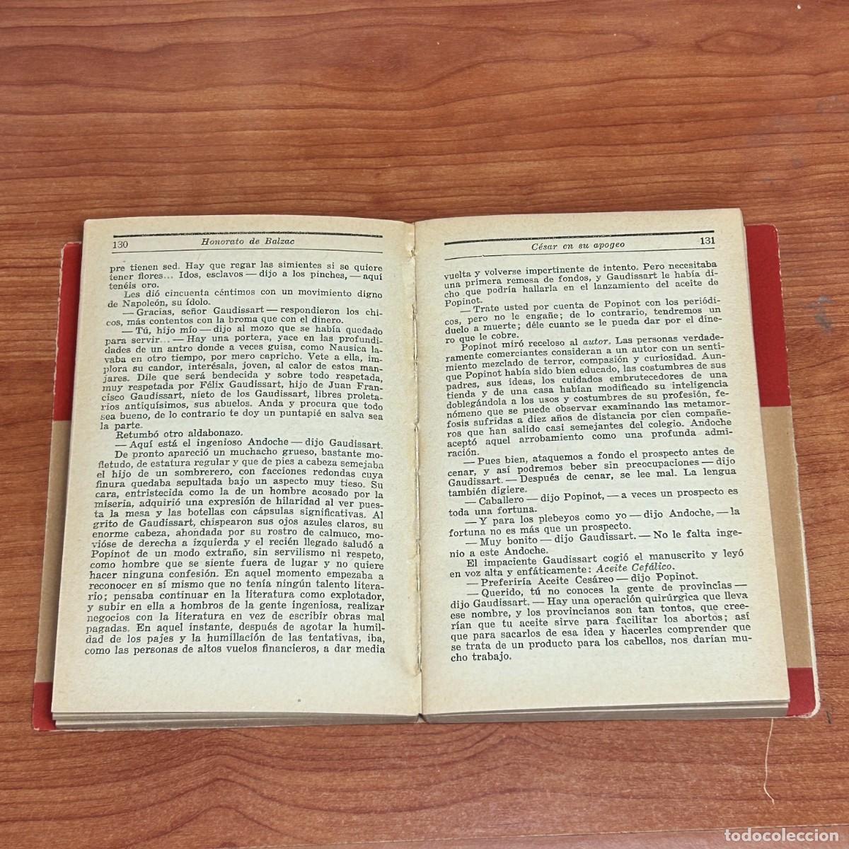 Libros de segunda mano: C&eacute;sar Birotteau, Autor: Honorato de Balzac. - Foto 2