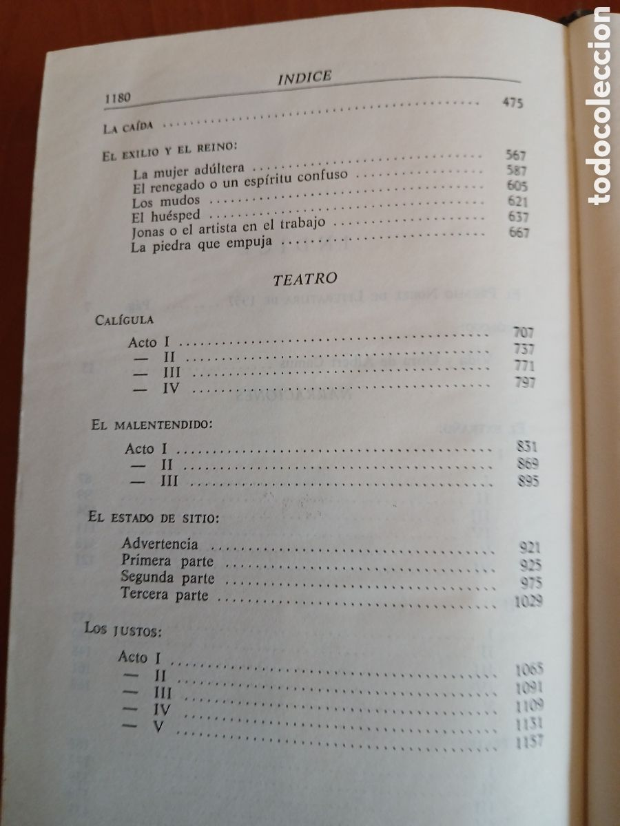 Libros de segunda mano: Obras Completas tomo l. A. Camus. - Foto 6