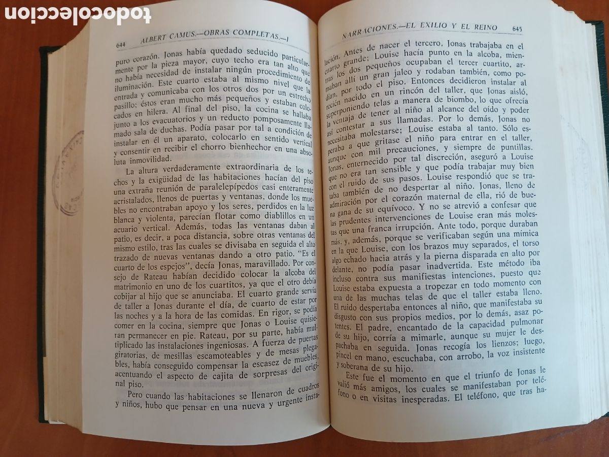 Libros de segunda mano: Obras Completas tomo l. A. Camus. - Foto 8