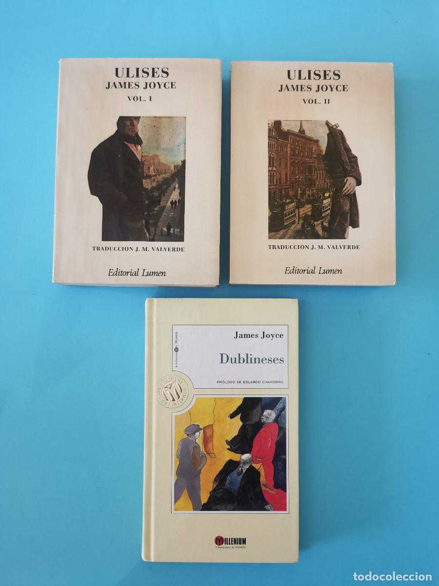 Libros de segunda mano: Dublineses + Ulises. James Joyce. Lumen 2 vol&uacute;menes. Traducci&oacute;n y pr&oacute;logo de Jos&eacute; Mar&iacute;a Valverde.