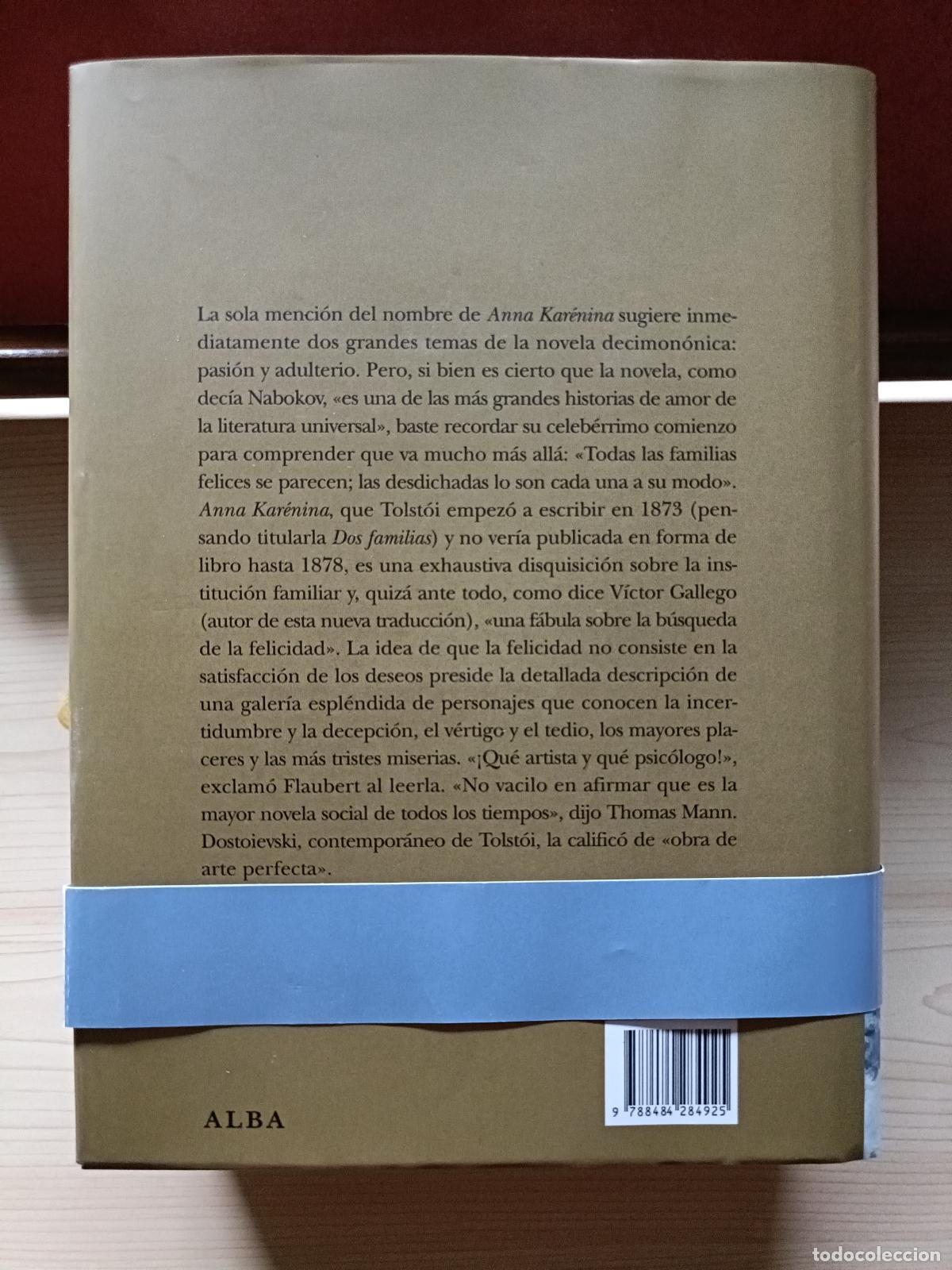 Libros de segunda mano: Anna Kar&eacute;nina. Tolstoi. Alba Maior, 2010. - Foto 6