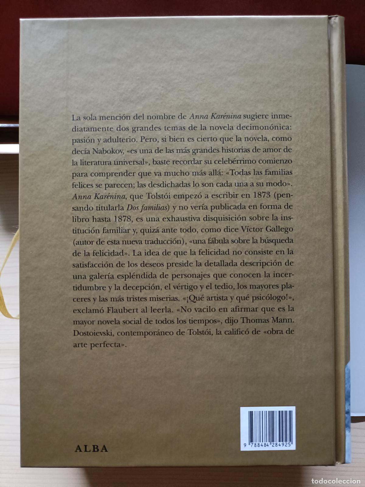 Libros de segunda mano: Anna Kar&eacute;nina. Tolstoi. Alba Maior, 2010. - Foto 7